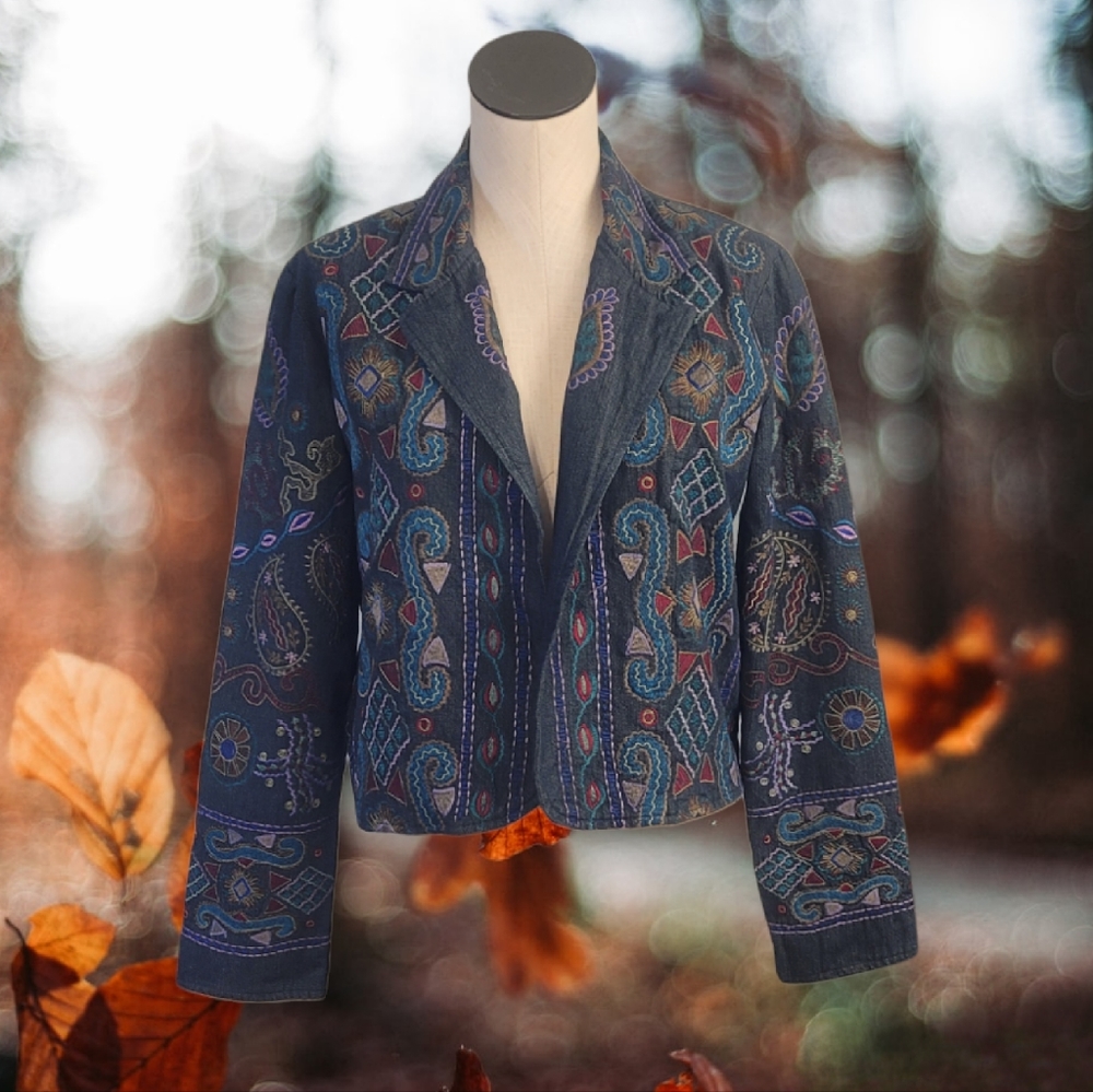Embroidered Denim Jacket